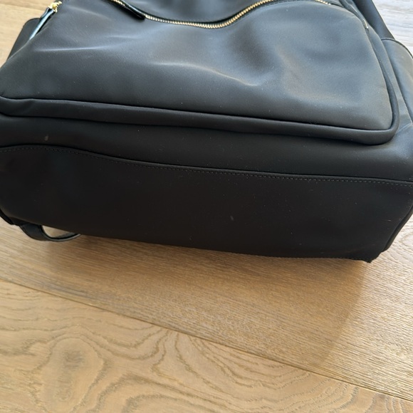 Kate Spade Black Modern Backpack with Gold Accents - Picture 2 of 6